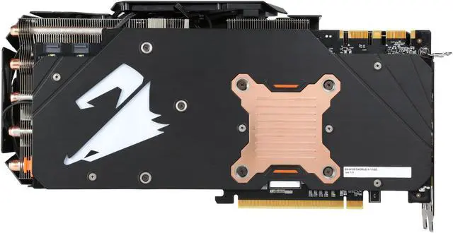 Alt view image 4 of 6 - GIGABYTE AORUS GeForce GTX 1080 Ti 11GB GDDR5X PCI Express 3.0 x16 SLI Support ATX Graphics Card GV-N108TAORUS X-11GD