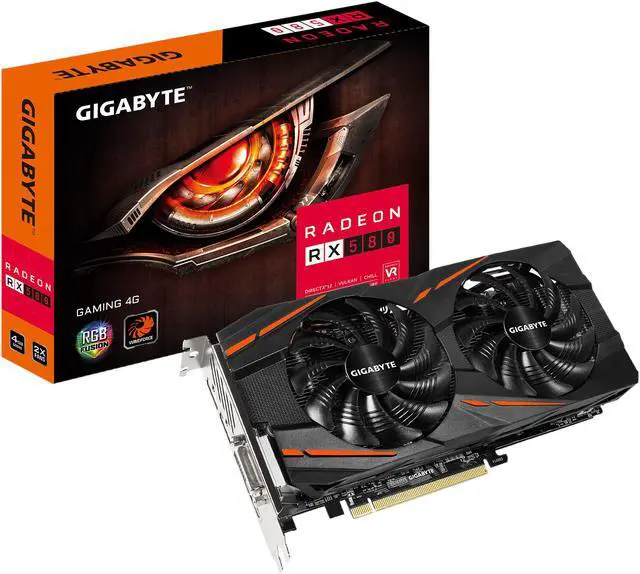 Alt view image 6 of 6 - GIGABYTE Radeon RX 580 4GB GDDR5 PCI Express 3.0 x16 CrossFireX Support ATX Graphics Card GV-RX580GAMING-4GD