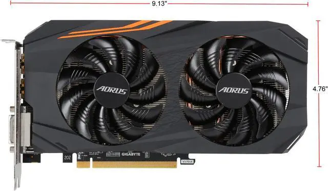 Alt view image 5 of 7 - GIGABYTE AORUS Radeon RX 570 4GB GDDR5 PCI Express 3.0 x16 CrossFireX Support ATX Graphics Card GV-RX570AORUS-4GD
