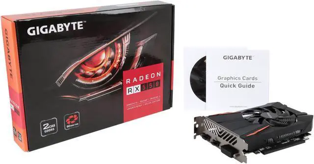 Alt view image 5 of 5 - GIGABYTE Radeon RX 550 2GB GDDR5 PCI Express 3.0 x8 ATX Graphics Card GV-RX550D5-2GD REV 2.0