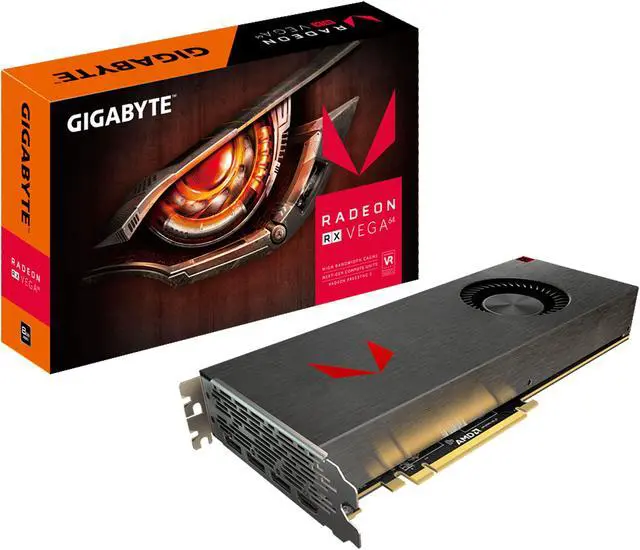 Alt view image 5 of 5 - GIGABYTE Radeon RX VEGA 64 SILVER DirectX 12 GV-RXVEGA64SIL-8GD-B 8GB 2048-Bit HBM2 PCI Express 3.0 x16 ATX Video Card