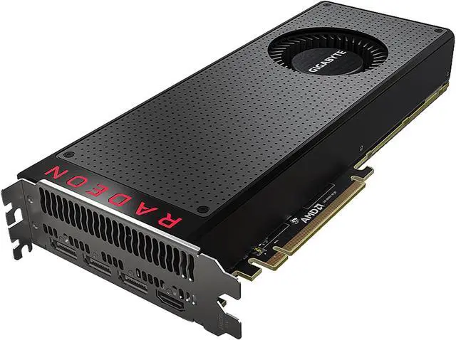 Main image of GIGABYTE Radeon RX VEGA 64  BLACK DirectX 12 GV-RXVEGA64-8GD-B 8GB 2048-Bit HBM2 PCI Express 3.0 x16 ATX Video Card