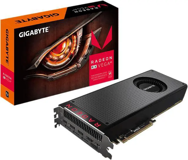 Alt view image 6 of 6 - GIGABYTE Radeon RX VEGA 64  BLACK DirectX 12 GV-RXVEGA64-8GD-B 8GB 2048-Bit HBM2 PCI Express 3.0 x16 ATX Video Card