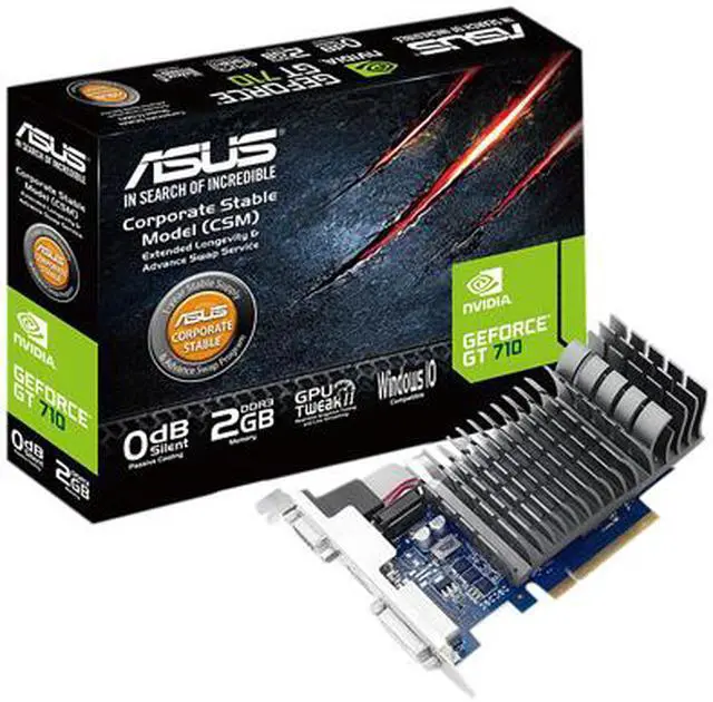 Alt view image 4 of 4 - ASUS GeForce GT 710 2GB DDR3 PCI Express 2.0 x8 Graphics Card 710-2-SL-CSM