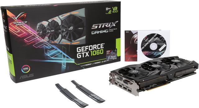 Alt view image 7 of 6 - ASUS ROG GeForce GTX 1060 6GB GDDR5 PCI Express 3.0 Graphics Card STRIX-GTX1060-O6G-GAMING