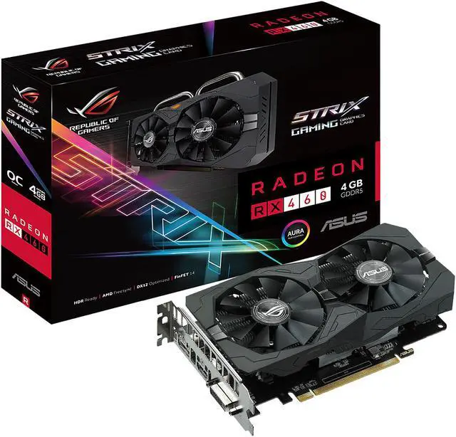 Alt view image 7 of 7 - ASUS ROG Radeon RX 460 4GB GDDR5 PCI Express 3.0 Graphics Card STRIX-RX460-O4G-GAMING