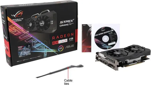 Alt view image 6 of 6 - ASUS ROG STRIX Radeon RX 460 4GB DP 1.4 HDMI 2.0 AMD Gaming Graphics Card (STRIX-RX460-4G-GAMING)