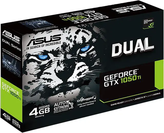 Alt view image 5 of 5 - ASUS GeForce DUAL GTX 1050 Ti 4GB Dual-fan Edition DVI-D HDMI DP 1.4 Gaming Graphics Card (DUAL-GTX1050TI-4G)