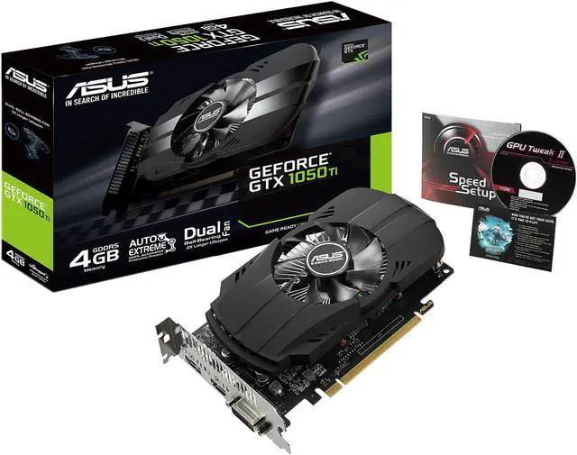 Alt view image 6 of 8 - ASUS GeForce GTX 1050 Ti 4GB PHOENIX Fan Edition DVI-D HDMI DP 1.4 Gaming Graphics Card (PH-GTX1050Ti-4G)