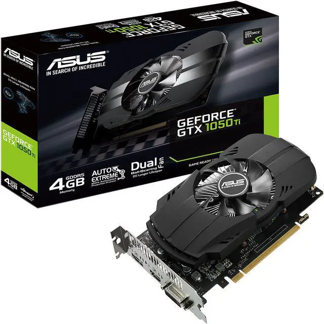 Alt view image 7 of 8 - ASUS GeForce GTX 1050 Ti 4GB PHOENIX Fan Edition DVI-D HDMI DP 1.4 Gaming Graphics Card (PH-GTX1050Ti-4G)