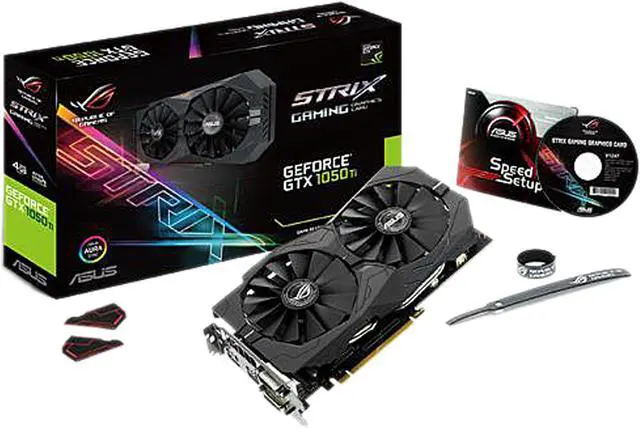 Alt view image 6 of 7 - ASUS GeForce GTX 1050 Ti 4GB ROG STRIX HDMI 2.0 DP 1.4 Gaming Graphics Card (STRIX-GTX1050TI-4G-GAMING)