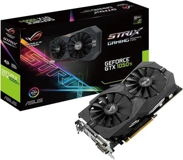 Alt view image 7 of 7 - ASUS GeForce GTX 1050 Ti 4GB ROG STRIX HDMI 2.0 DP 1.4 Gaming Graphics Card (STRIX-GTX1050TI-4G-GAMING)