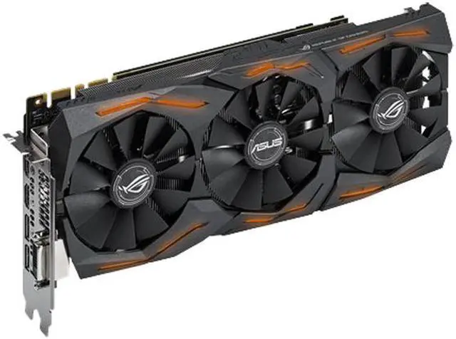 Alt view image 3 of 7 - ASUS ROG GeForce GTX 1080 ROG STRIX-GTX1080-O8G-GAMING (90YV09M1-M0NM00) 8GB 256-Bit GDDR5X PCI Express 3.0 HDCP Ready Video Card