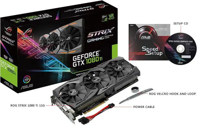 Alt view image 5 of 6 - ASUS ROG GeForce GTX 1080 Ti 11GB GDDR5X SLI Support Graphics Card STRIX-GTX1080TI-11G-GAMING