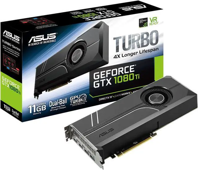 Alt view image 6 of 6 - ASUS GeForce GTX 1080 Ti 11GB GDDR5X PCI Express 3.0 SLI Support Graphics Card TURBO-GTX1080TI-11G
