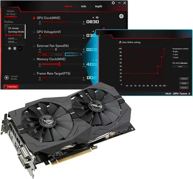 Alt view image 3 of 6 - ASUS ROG Strix Radeon RX 570 O4G Gaming OC Edition GDDR5 DP HDMI DVI VR Ready AMD Graphics Card (ROG-STRIX-RX570-O4G-GAMING)