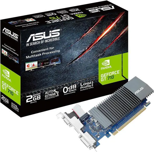 Alt view image 5 of 6 - ASUS GeForce GT 710 2GB GDDR5 HDMI VGA DVI Graphics Card (GT710-SL-2GD5-CSM)