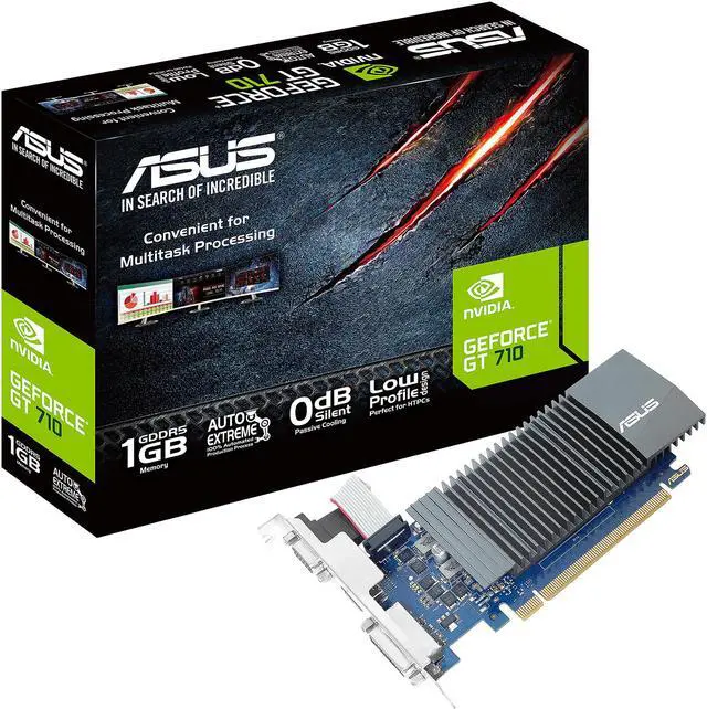 Alt view image 6 of 6 - ASUS GeForce GT 710 1GB GDDR5 HDMI VGA DVI Graphics Card (GT710-SL-1GD5-BRK)