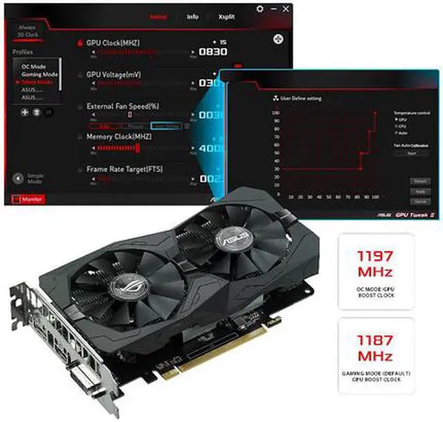 Alt view image 3 of 5 - ASUS ROG Strix Radeon RX 560 O4G EVO Gaming OC Edition GDDR5 DP HDMI DVI AMD Graphics Card (ROG-STRIX-RX560-O4G-EVO-GAMING)
