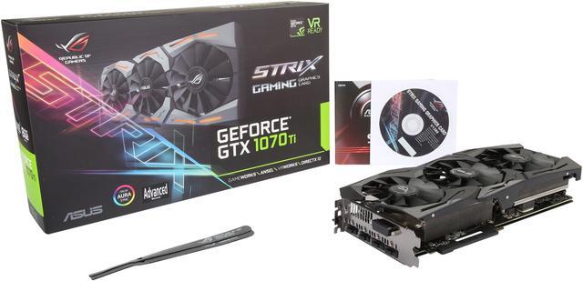 Alt view image 7 of 6 - ASUS ROG GeForce GTX 1070 Ti 8GB GDDR5 PCI Express 3.0 SLI Support Graphics Card ROG-STRIX-GTX1070TI-A8G-GAMING