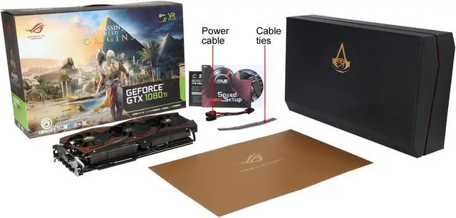 Alt view image 6 of 6 - ASUS GeForce GTX 1080 Ti 11GB GDDR5X PCI Express 3.0 SLI Support Graphics Card AC-ORIGINS-ROG-STRIX-GTX1080TI