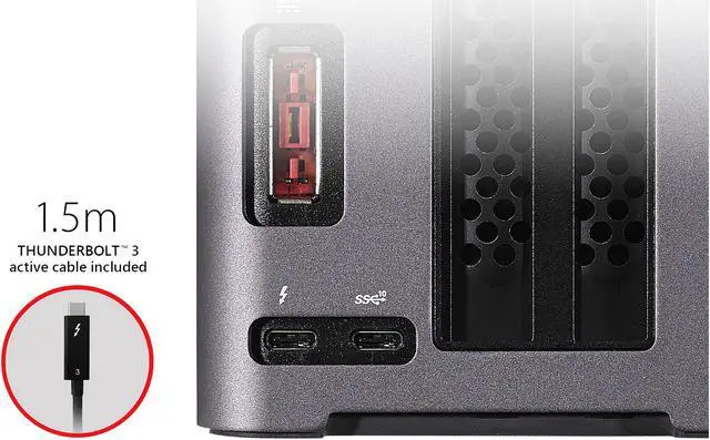 Alt view image 5 of 6 - ASUS XG Station Pro Thunderbolt 3 eGPU Dock Model XG-STATION-PRO