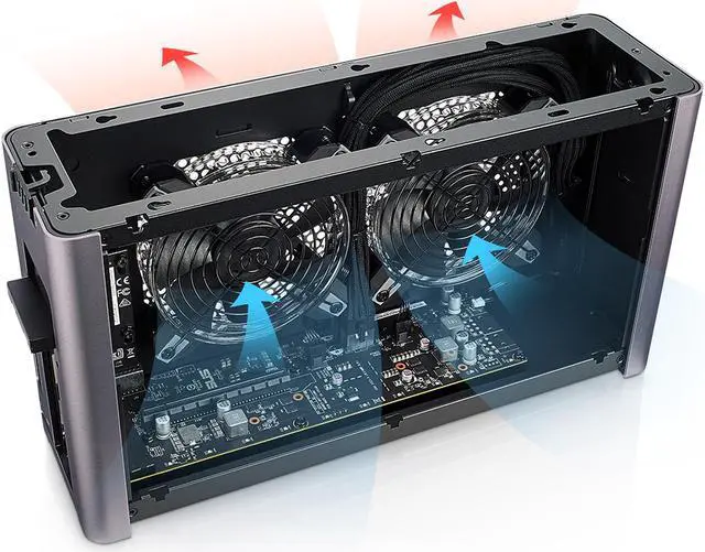 Alt view image 6 of 6 - ASUS XG Station Pro Thunderbolt 3 eGPU Dock Model XG-STATION-PRO