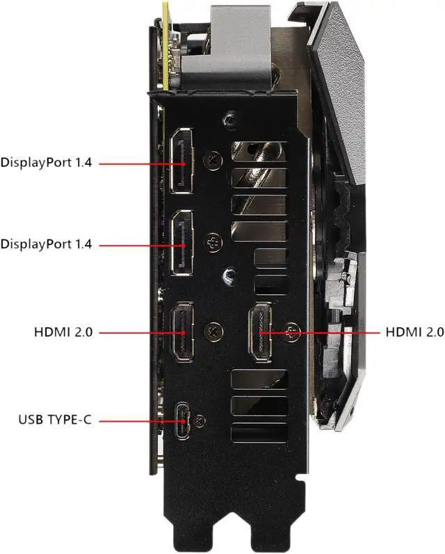 Alt view image 4 of 4 - ASUS ROG STRIX GeForce RTX 2080 Overclocked 8G GDDR6 HDMI DP 1.4 USB Type-C Graphics Card (ROG-STRIX-RTX2080-O8G-GAMING)