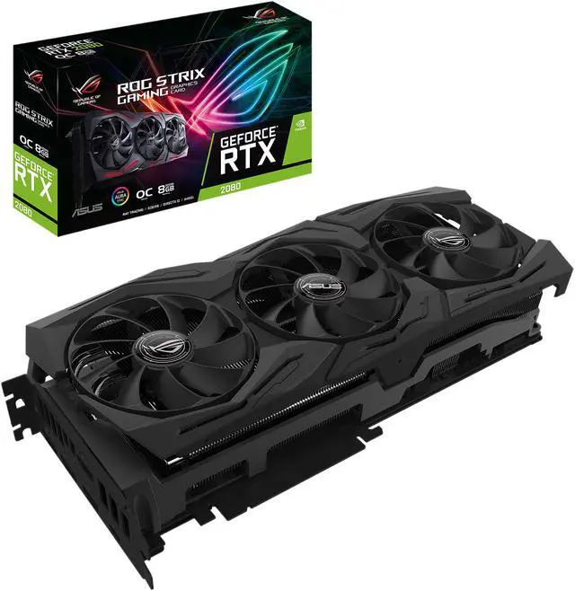 Alt view image 5 of 6 - ASUS ROG STRIX GeForce RTX 2080 Overclocked 8G GDDR6 HDMI DP 1.4 USB Type-C Graphics Card (ROG-STRIX-RTX2080-O8G-GAMING)