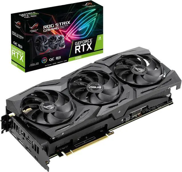 Alt view image 6 of 6 - ASUS ROG STRIX GeForce RTX 2080 Overclocked 8G GDDR6 HDMI DP 1.4 USB Type-C Graphics Card (ROG-STRIX-RTX2080-O8G-GAMING)