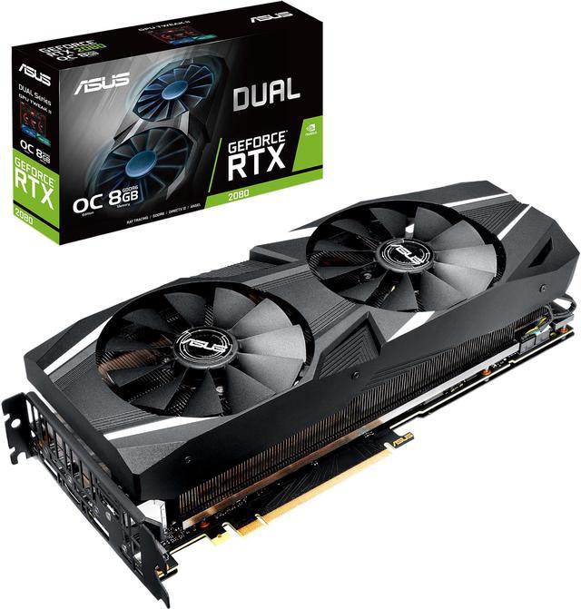 ASUS GeForce RTX 2080 Overclocked GDDR6 Dual-Fan Edition VR HDMI 1.4 USB Type-C Graphics Card (DUAL-RTX2080-O8G) GPUs / Video Graphics Cards - Newegg.com