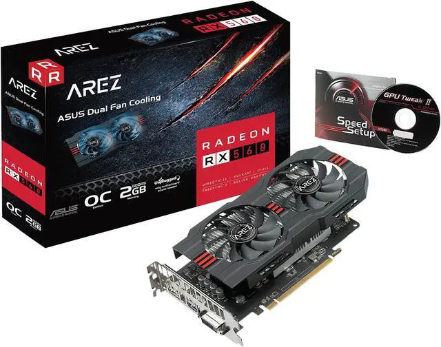 Alt view image 4 of 5 - ASUS AREZ RX 560 O2G OC Edition GDDR5 DP HDMI DVI AMD Graphics Card (AREZ-RX560-O2G-EVO)
