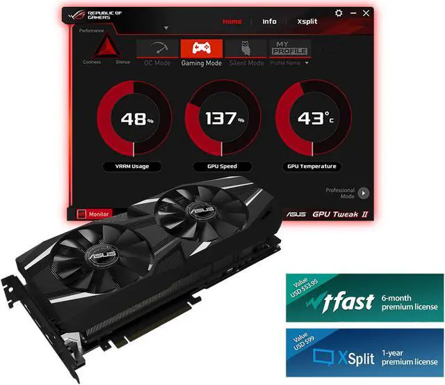 Alt view image 6 of 7 - ASUS Dual GeForce RTX 2080 Ti 11GB GDDR6 PCI Express 3.0 SLI Support Graphics Card DUAL-RTX2080TI-11G