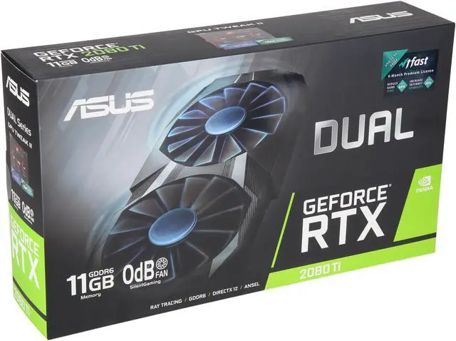 Alt view image 7 of 7 - ASUS Dual GeForce RTX 2080 Ti 11GB GDDR6 PCI Express 3.0 SLI Support Graphics Card DUAL-RTX2080TI-11G