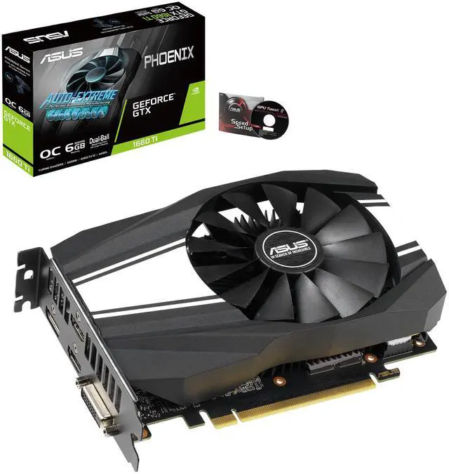 Alt view image 4 of 5 - ASUS Phoenix GeForce GTX 1660 Ti 6GB GDDR6 PCI Express 3.0 Graphics Card PH-GTX1660TI-O6G