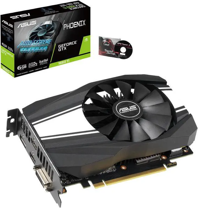 Alt view image 5 of 6 - ASUS Phoenix GeForce GTX 1660 Ti 6GB GDDR6 PCI Express 3.0 Video Card PH-GTX1660TI-6G