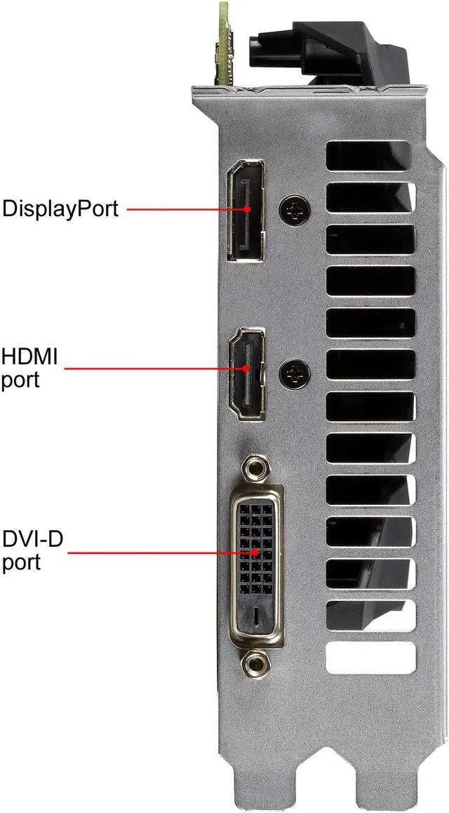 Alt view image 5 of 5 - ASUS GeForce GTX 1660 Overclocked 6GB Phoenix Fan Edition HDMI DP DVI Graphics Card (PH-GTX1660-O6G)