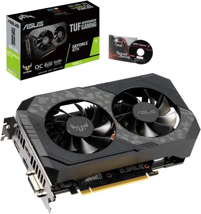 Alt view image 4 of 5 - ASUS TUF Gaming GeForce GTX 1660 Ti 6GB GDDR6 PCI Express 3.0 Graphics Card TUF-GTX1660TI-O6G-GAMING