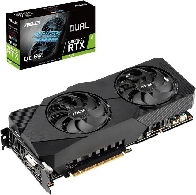 Alt view image 5 of 7 - ASUS Dual GeForce RTX 2070 8GB GDDR6 PCI Express 3.0 Graphics Card DUAL-RTX2070-O8G-EVO