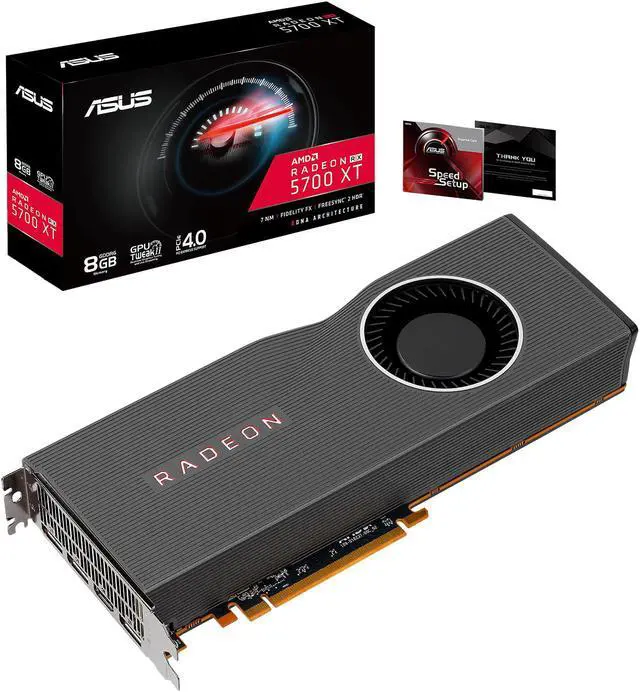 Alt view image 6 of 8 - ASUS Radeon RX 5700 XT PCIe 4.0 VR Ready Graphics Card with 8GB GDDR6 Memory and Support for up to 6 Monitors (RX5700XT-8G)
