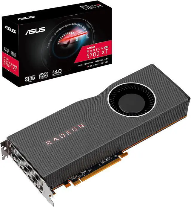 Alt view image 7 of 8 - ASUS Radeon RX 5700 XT PCIe 4.0 VR Ready Graphics Card with 8GB GDDR6 Memory and Support for up to 6 Monitors (RX5700XT-8G)