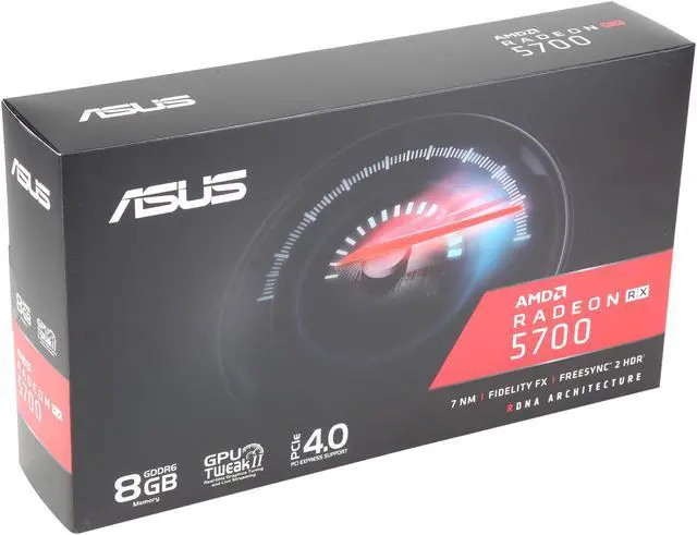 Alt view image 8 of 9 - ASUS Radeon RX 5700 PCIe 4.0 VR Ready Graphics Card with 8GB GDDR6 Memory and Support for up to 6 Monitors (RX5700-8G)