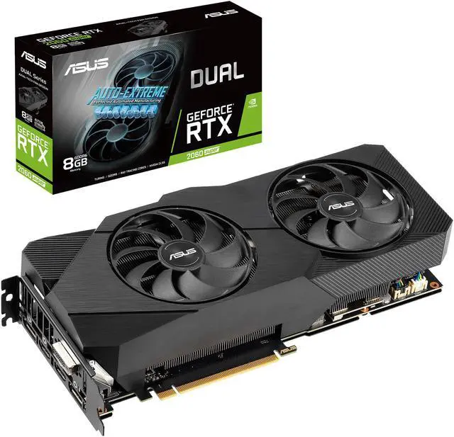 Alt view image 2 of 2 - ASUS GeForce RTX 2060 SUPER 8G EVO GDDR6 Dual-Fan Edition VR Ready HDMI DisplayPort DVI-D Graphics Card (DUAL-RTX2060S-8G-EVO)