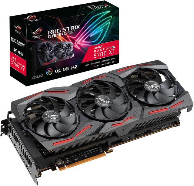Alt view image 8 of 9 - ASUS ROG STRIX AMD Radeon RX 5700 XT Overclocked 8G GDDR6 HDMI DisplayPort Gaming Graphics Card (ROG-STRIX-RX5700XT-O8G-GAMING)