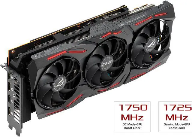 Alt view image 5 of 9 - ASUS ROG STRIX AMD Radeon RX 5700 Overclocked 8G GDDR6 HDMI DisplayPort Gaming Graphics Card (ROG-STRIX-RX5700-O8G-GAMING)