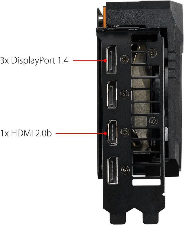 Alt view image 5 of 8 - ASUS TUF Gaming X3 AMD Radeon RX 5700 Overclocked 8G GDDR6 HDMI DisplayPort Gaming Graphics Card (TUF 3-RX5700-O8G-GAMING)