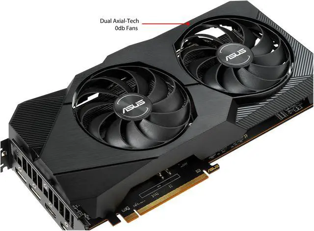 Alt view image 4 of 8 - ASUS AMD Radeon RX 5700 Overclocked 8G GDDR6 Dual Fan EVO Edition HDMI DisplayPort Gaming Graphics Card (DUAL-RX5700-O8G-EVO)