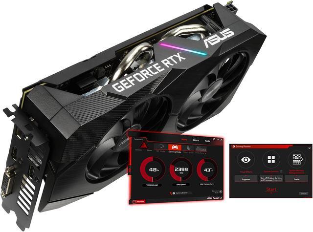 Alt view image 4 of 9 - ASUS GeForce RTX 2060 Overclocked 6G GDDR6 Dual-Fan EVO Edition VR Ready HDMI DisplayPort DVI Graphics Card (DUAL-RTX2060-O6G-EVO)
