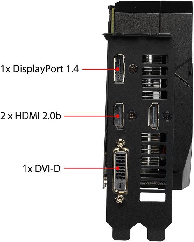 Alt view image 6 of 9 - ASUS GeForce RTX 2060 Overclocked 6G GDDR6 Dual-Fan EVO Edition VR Ready HDMI DisplayPort DVI Graphics Card (DUAL-RTX2060-O6G-EVO)