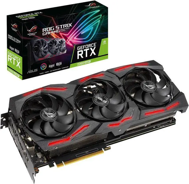 Alt view image 7 of 7 - Asus ROG Strix ROG-STRIX-RTX2060S-A8G-EVO-GAMING GeForce RTX 2060 SUPER Graphic Card - 8GB GDDR6